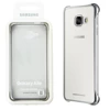 Etui na telefon Samsung Galaxy A3 2016 Clear Cover - transparentne z srebrną ramką