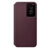 Etui na telefon Samsung Galaxy S22 Smart Clear View Cover -  burgundowe [OUTLET]