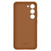 Etui na telefon Samsung Galaxy S23 Leather Case - brązowe