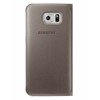 Etui na telefon Samsung Galaxy S6 Flip Wallet - złote