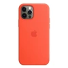 Etui silikonowe Silicone Case MagSafe do Apple iPhone 12/ 12 Pro - pomarańczowe (Electric Orange)