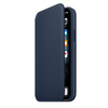 Etui skórzane Apple iPhone 11 Pro Leather Folio - granatowe (Deep Sea Blue)