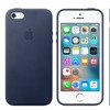 Etui skórzane Apple iPhone 5/ 5s/ SE - granatowe (Midnight Blue)