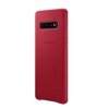 Etui skórzane na telefon Samsung Galaxy S10 Plus Leather Cover - czerwone