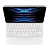 Etui z klawiaturą do Apple iPad Pro 11" gen.1/ 2/ 3/ 4  Air 4/ 5/ 11" M2 Magic Keyboard (układ ukraiński) - białe