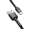 Kabel USB-A na USB-C Baseus Cafule 2A - czarno-szary 3 m