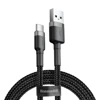 Kabel USB-A na USB-C Baseus Cafule 2A - czarny 2 m