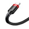 Kabel USB-A na USB-C Baseus Cafule 3A - czarno-czerwony 1 m 