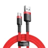 Kabel USB-A na USB-C Baseus Cafule 3A - czerwony 1 m 