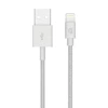 Kabel pleciony Lightning Griffin 1 m - srebrny