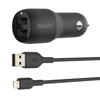 Ładowarka samochodowa z kablem Lightning Belkin dla iPhone/ iPad - 24W