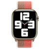 Pasek Apple Watch 1/ 2/ 3/ 4/ 5/ 6/ 7 Series 42/ 44/ 45mm Sport Loop - pomarańczowo-brązowy (Pink Pomelo/ Tan)