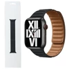 Pasek Leather Link S/M Apple Watch 1/ 2/ 3/ 4/ 5/ 6/ 7 Series 42/ 44/ 45mm - czarny (Midnight)