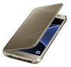 Samsung Galaxy S7 etui Clear View Cover EF-ZG930CFEGUS - złoty
