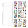 Samsung Galaxy Z Flip/ Z Flip 5G etui Slim Cover with Sticker GP-FPF700HICTW - transparentne + naklejki