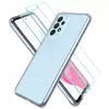 Silikonowe etui + 2x szkło hartowane Spigen Crystal Pack do Samsung Galaxy A53 5G - transparentne