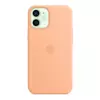 Silikonowe etui Apple Silicone Case MagSafe do  iPhone 12 mini - melonowe (Cantaloupe)