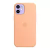 Silikonowe etui Apple Silicone Case MagSafe do  iPhone 12 mini - melonowe (Cantaloupe)