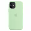 Silikonowe etui Apple Silicone Case MagSafe do  iPhone 12 mini - zielony (Pistachio)