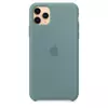 Silikonowe etui Apple Silicone Case do iPhone 11 Pro Max - zielone (Cactus)