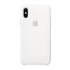 Silikonowe etui Apple Silicone Case do iPhone XS - białe (White)