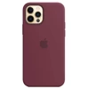 Silikonowe etui Apple iPhone 12 Pro Max Silicone Case MagSafe - fioletowe (Plum)