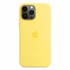 Silikonowe etui Apple iPhone 13 Pro Max Silicone Case MagSafe - żółte (Lemon Zest)