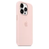 Silikonowe etui Apple iPhone 14 Pro Max Silicone Case MagSafe - różowe (Chalk Pink)