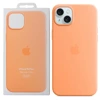 Silikonowe etui Apple iPhone 15 Plus Silicone Case MagSafe - pomarańczowe (Orange Sorbet)