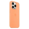 Silikonowe etui Apple iPhone 15 Pro Silicone Case MagSafe - pomarańczowe (Orange Sorbet)