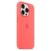 Silikonowe etui Apple iPhone 15 Pro Silicone Case MagSafe - różowe (Guava)