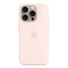 Silikonowe etui Apple iPhone 15 Pro Silicone Case MagSafe - różowe (Light Pink)