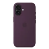 Silikonowe etui Apple iPhone 16 Silicone Case MagSafe - fioletowe (Plum)