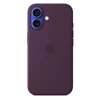 Silikonowe etui Apple iPhone 16 Silicone Case MagSafe - fioletowe (Plum)