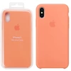 Silikonowe etui Apple iPhone X Silicone Case - brzoskwiniowe (Peach)