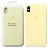 Silikonowe etui Apple iPhone XS Max Silicone Case - żółte (Mellow Yellow)