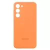 Silikonowe etui Samsung Silicone Case do Galaxy S23 Plus - pomarańczowe