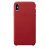 Skórzane etui Apple Leather Case do iPhone XS Max - czerwone (Red)