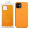 Skórzane etui Apple iPhone 12/ 12 Pro Leather Case MagSafe - jasnopomarańczowe (California Poppy)