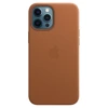 Skórzane etui Apple iPhone 12 Pro Max Leather Case MagSafe - brązowe (Saddle Brown)