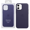 Skórzane etui Apple iPhone 12 mini Leather Case MagSafe - fioletowe (Deep Violet)