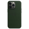Skórzane etui Apple iPhone 13 Pro Leather Case MagSafe - zielone (Sequoia Green)