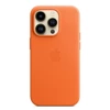 Skórzane etui Apple iPhone 14 Pro Leather Case MagSafe - pomarańczowe (Orange)