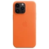 Skórzane etui Apple iPhone 14 Pro Max Leather Case MagSafe - pomarańczowe (Orange)