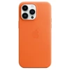 Skórzane etui Apple iPhone 14 Pro Max Leather Case MagSafe - pomarańczowe (Orange)