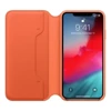 Skórzane etui Apple iPhone XS Leather Folio - pomarańczowe (Sunset)