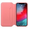 Skórzane etui Apple iPhone XS Leather Folio - różowe (Peony Pink)