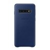 Skórzane etui na telefon Samsung Galaxy S10 Leather Cover - granatowe (Navy)