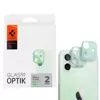 Szkło hartowane na aparat Spigen Glas TR Optik do Apple iPhone 12 mini - zielone 2szt